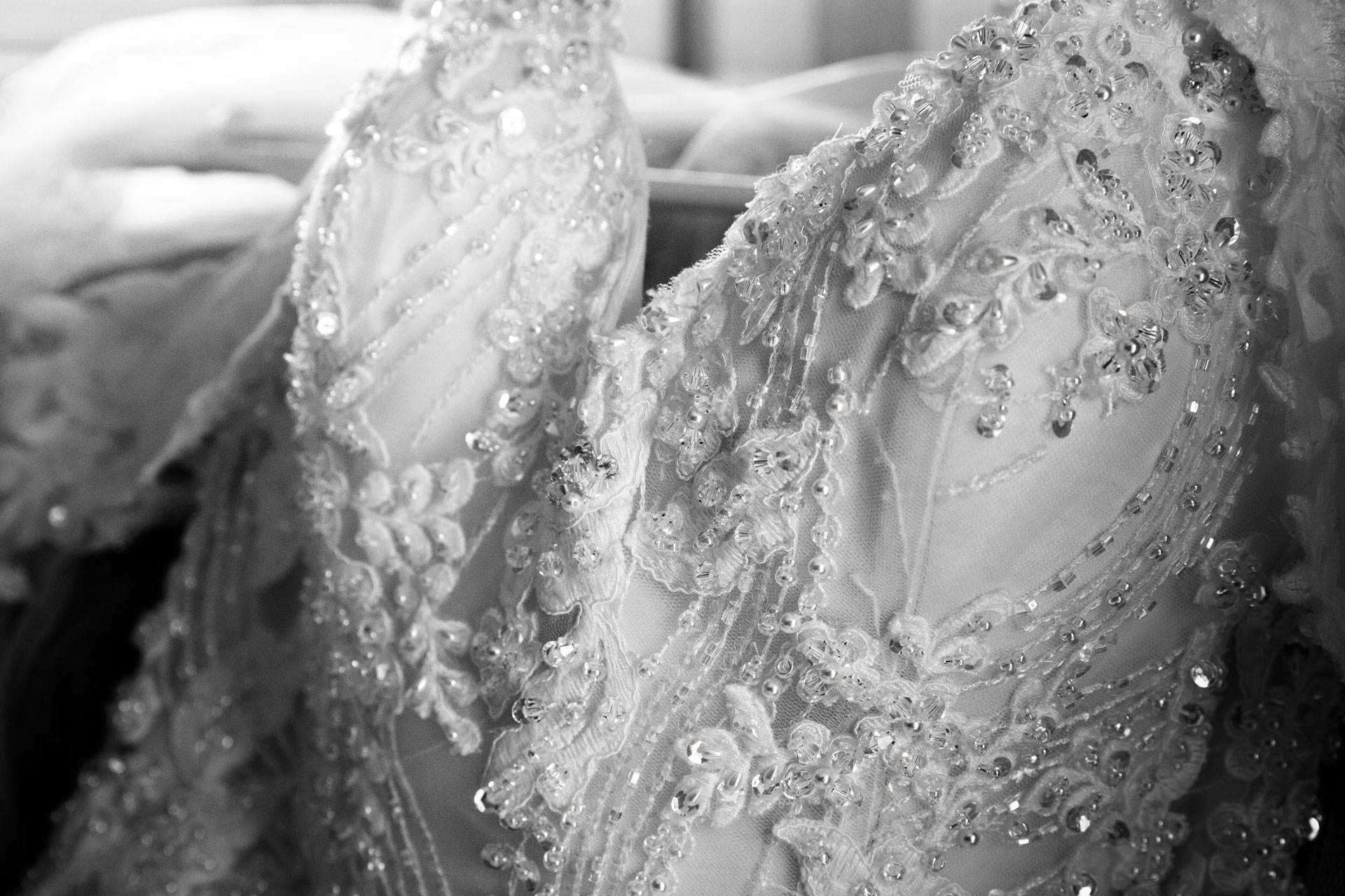 Wedding dress detail